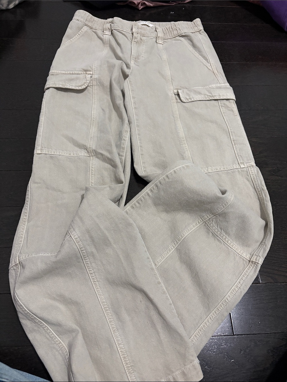 Pacsun Casual Cargo Pants in Light Beige - Comfortable Everyday Style